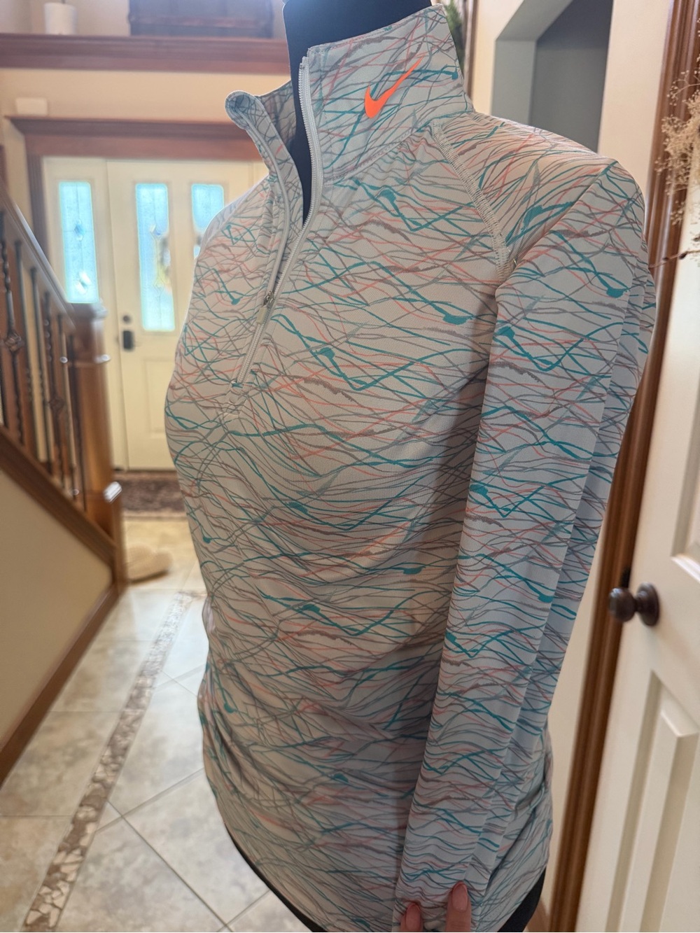 Nike Pro Combat Dri-FIT Fitted 1/4 Zip Pullover | Women’s Small | EUC